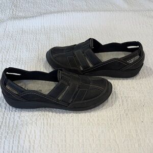 Clarks Sillian Stork Women’s  Black Slip-On Loafers